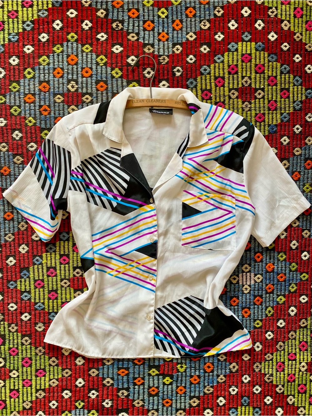 80s Geometric Top